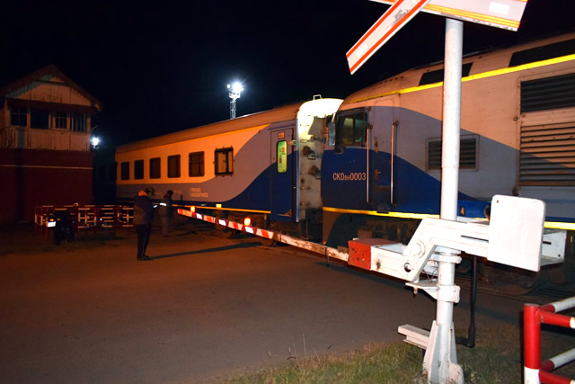 Tren de pasajeros quedó demorado en Rufino por descarrilamiento de uno de sus vagones