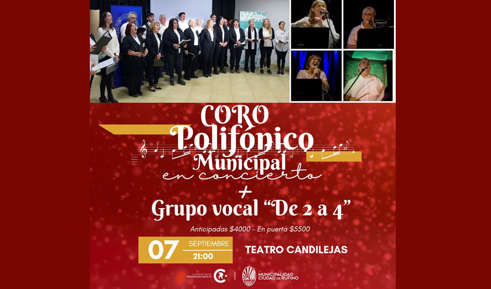 El Coro en Concierto y Grupo Vocal «De 2 a 4» de Santa Fe