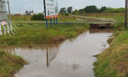 El municipio señaló que los desagües perimetrales de Rufino logró correr con normalidad el agua