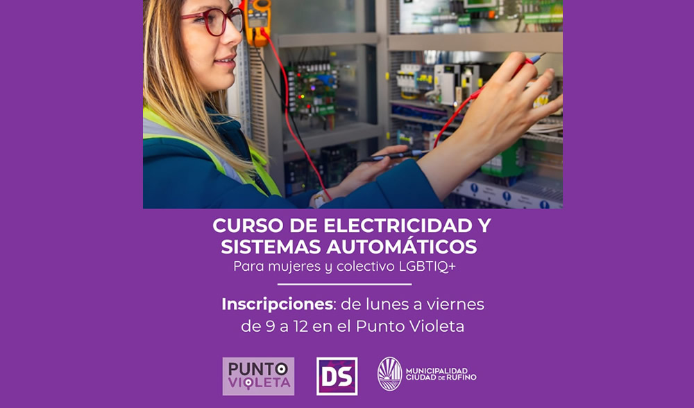 Curso de electricidad y sistemas automáticos para mujeres y colectivo LGBTIQ+