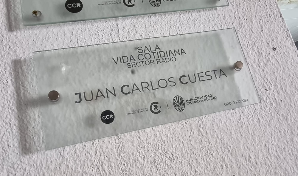 Reconocimiento a Juan Carlos Cuesta