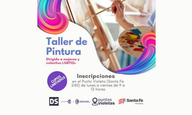 Taller de pintura en el Punto Violeta