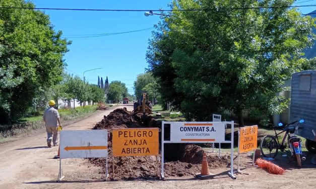 Rufino avanza con la ampliación de la red de agua potable