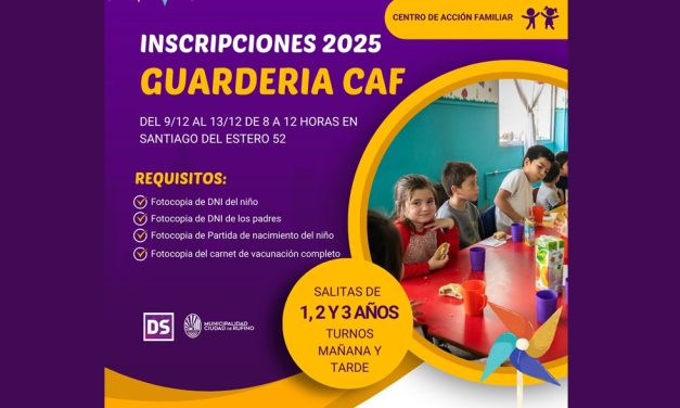 Inscripción a Guardería del CAF