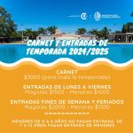 Carnet y entradas para la temporada del balneario municipal