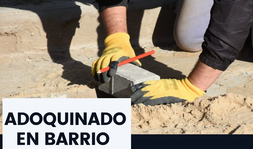 Registro de oposición a la obra de adoquinado en el Barrio El Sol