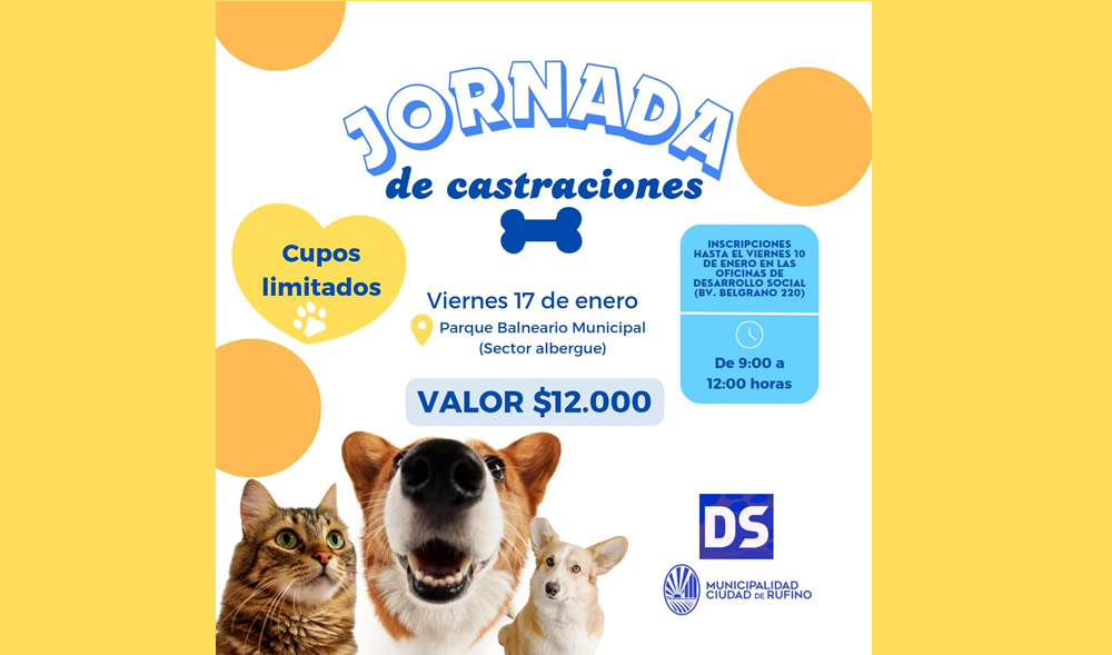 Jornada de castración para perros y gatos